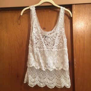Lace tank top